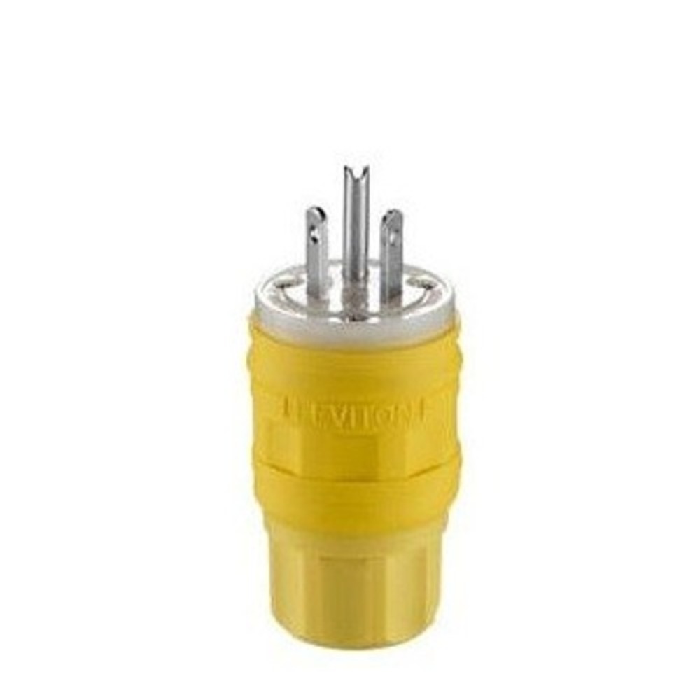 Pack of 9 Leviton 14W34 Male Wetguard‎ Watertight Straight Blade Plug 15A-277V